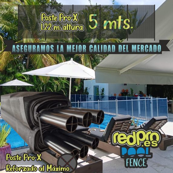 valla seguridad en piscina 5 metros